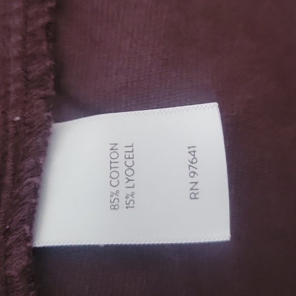 J JILL Courderoy Shift Dress Burgundy L Fall Cottagecore Contemporary Winter - Picture 7 of 7